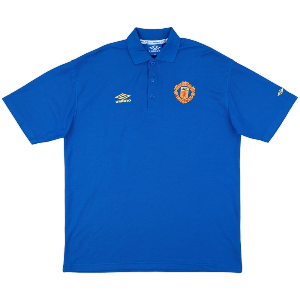 1996-98 Manchester United Umbro Polo Shirt - 8/10 - (XXL)