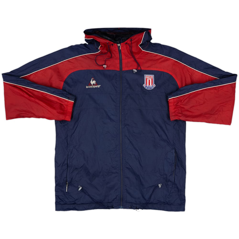2002-03 Stoke City Le Coq Sportif Hooded Rain Jacket - 6/10 - (M)