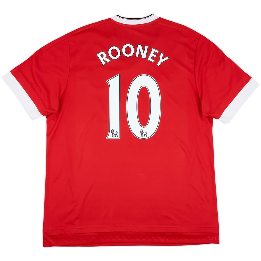 2015-16 Manchester United Home Shirt Rooney #10 - 6/10 - (XL)