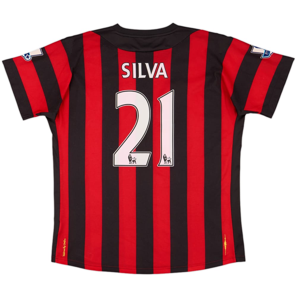 2011-12 Manchester City Away Shirt Silva #21 - 6/10 - (L)