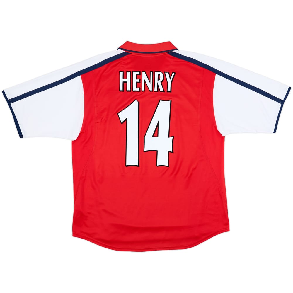 2000-02 Arsenal Home Shirt Henry #14 - 9/10 - (L)