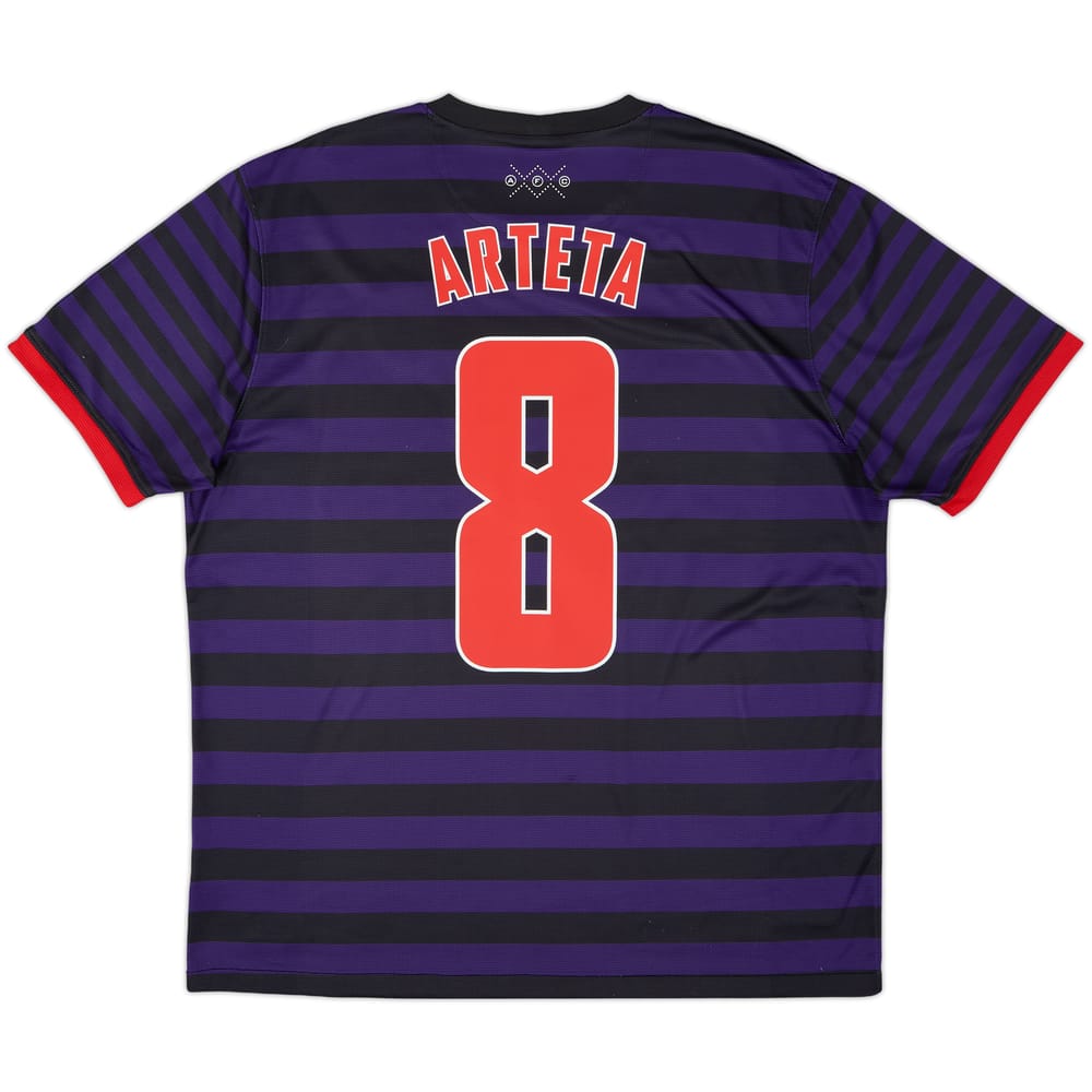 2012-13 Arsenal Away Shirt Arteta #8 - 7/10 - (XL)