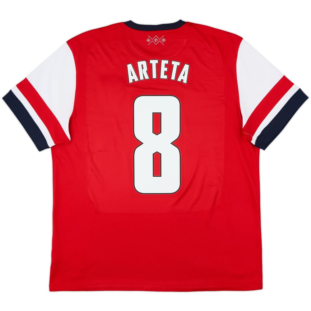 2012-14 Arsenal Home Shirt Arteta #8 - 8/10 - (XL)