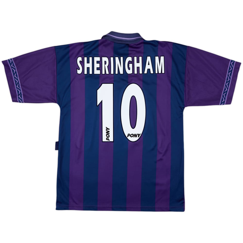 1995-97 Tottenham Away Shirt Sheringham #10 - 8/10 - (M)