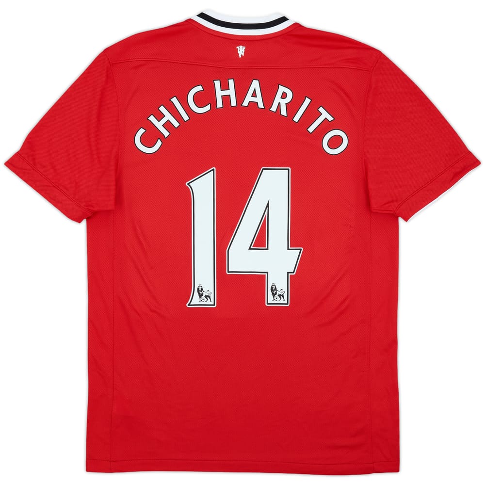 2011-12 Manchester United Home Shirt Chicharito #14 - 9/10 - (M)