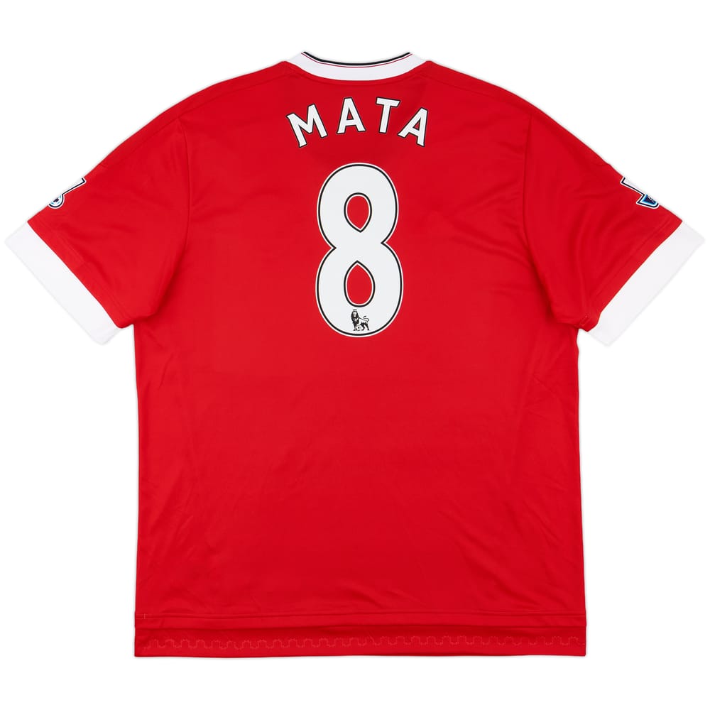 2015-16 Manchester United Home Shirt Mata #8 - 8/10 - (XL)