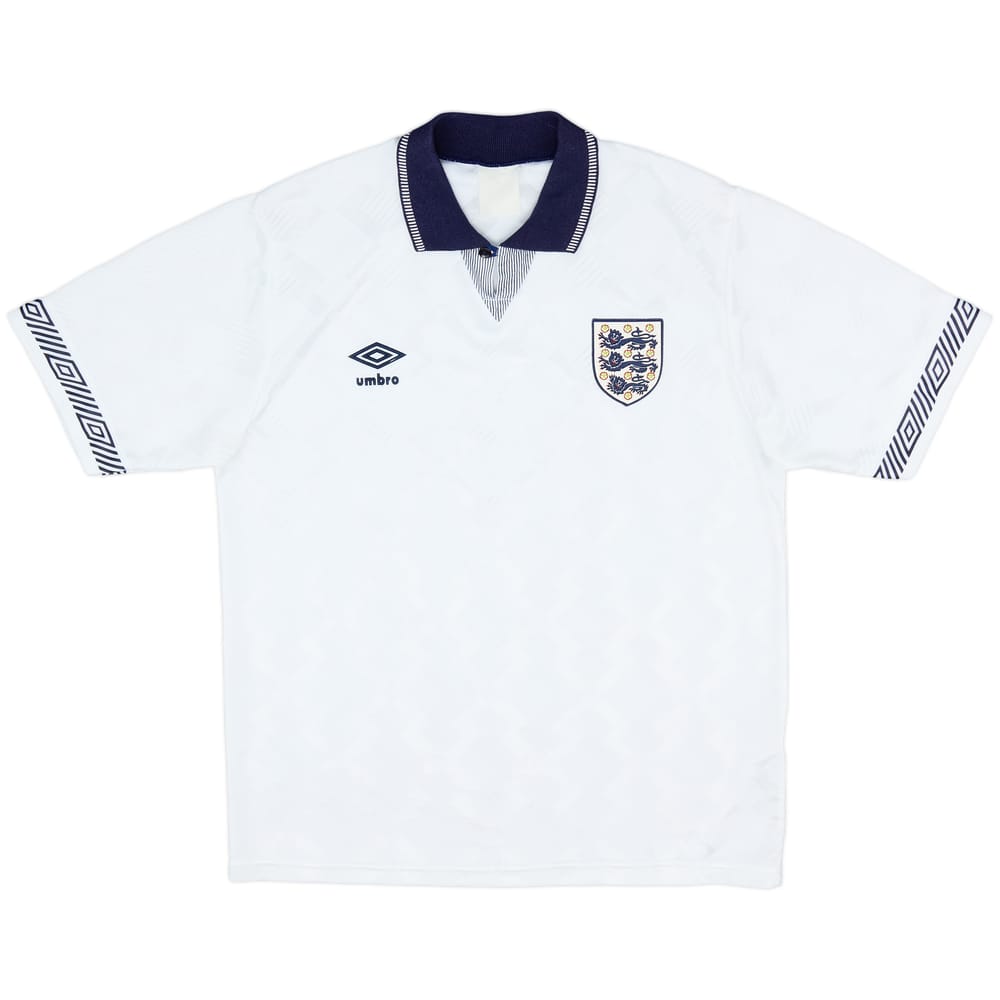 1990-92 England Home Shirt - 9/10 - (L)