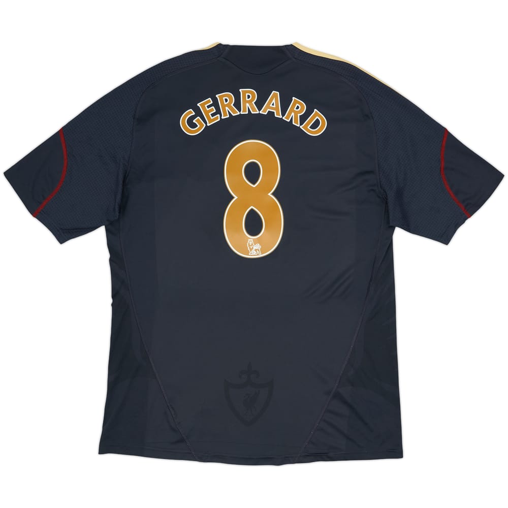 2009-10 Liverpool Away Shirt Gerrard#8 - 7/10 - (XL)