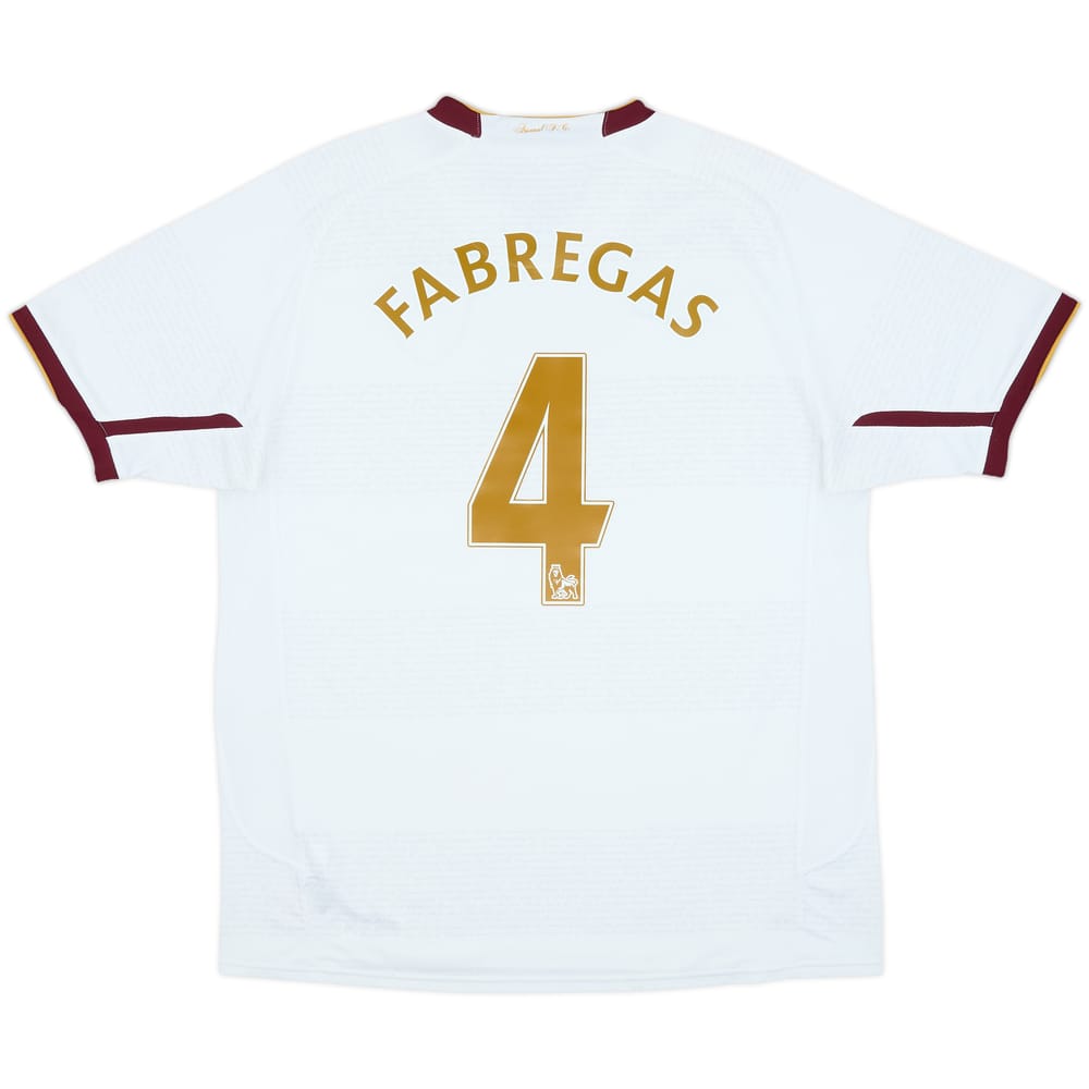 2007-08 Arsenal Away Shirt Fabregas #4 - 8/10 - (L)