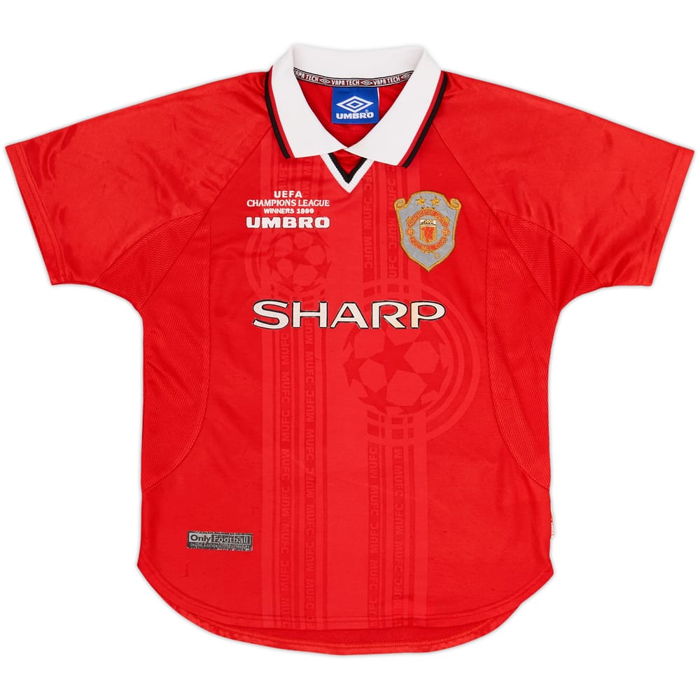 1999-00 Manchester United 'CL Winners' Shirt - 8/10 - (L.Boys)