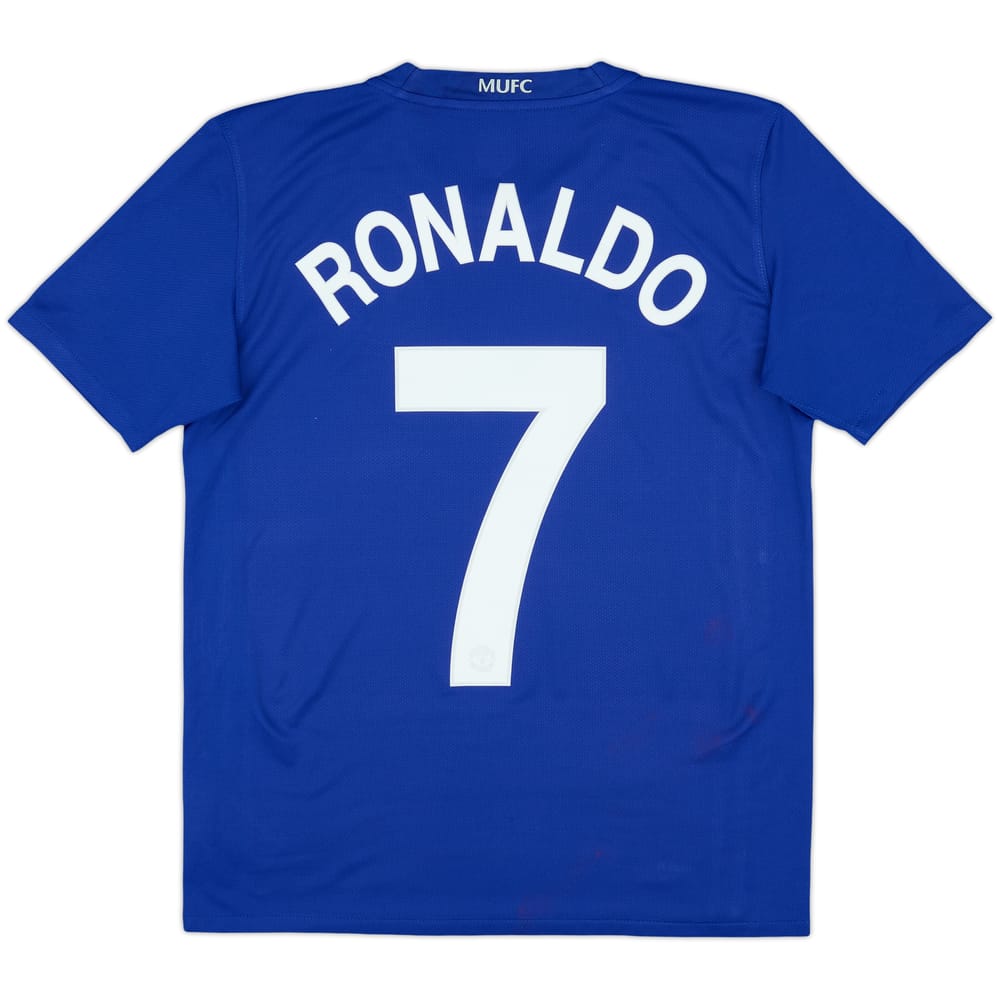 2008-09 Manchester United Camiseta Tercera Ronaldo #7 - 8/10 - (XL.Boys)