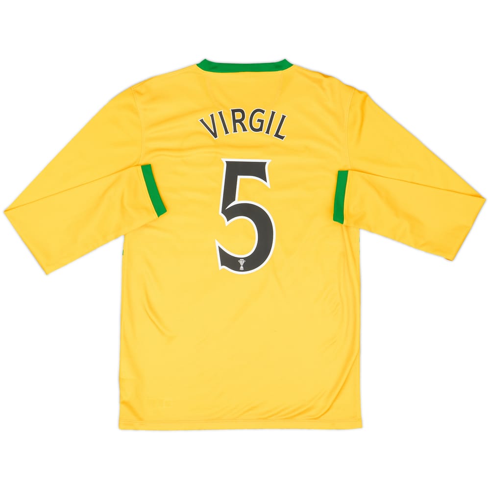 2013-14 Celtic Away L/S Shirt Virgil #5 - 9/10 - (S)