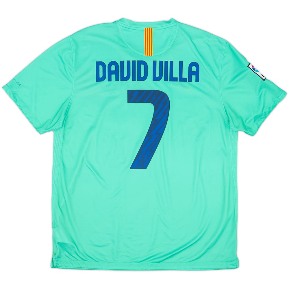 2010-11 Barcelona Away Shirt David Villa #7 - 6/10 - (XL)