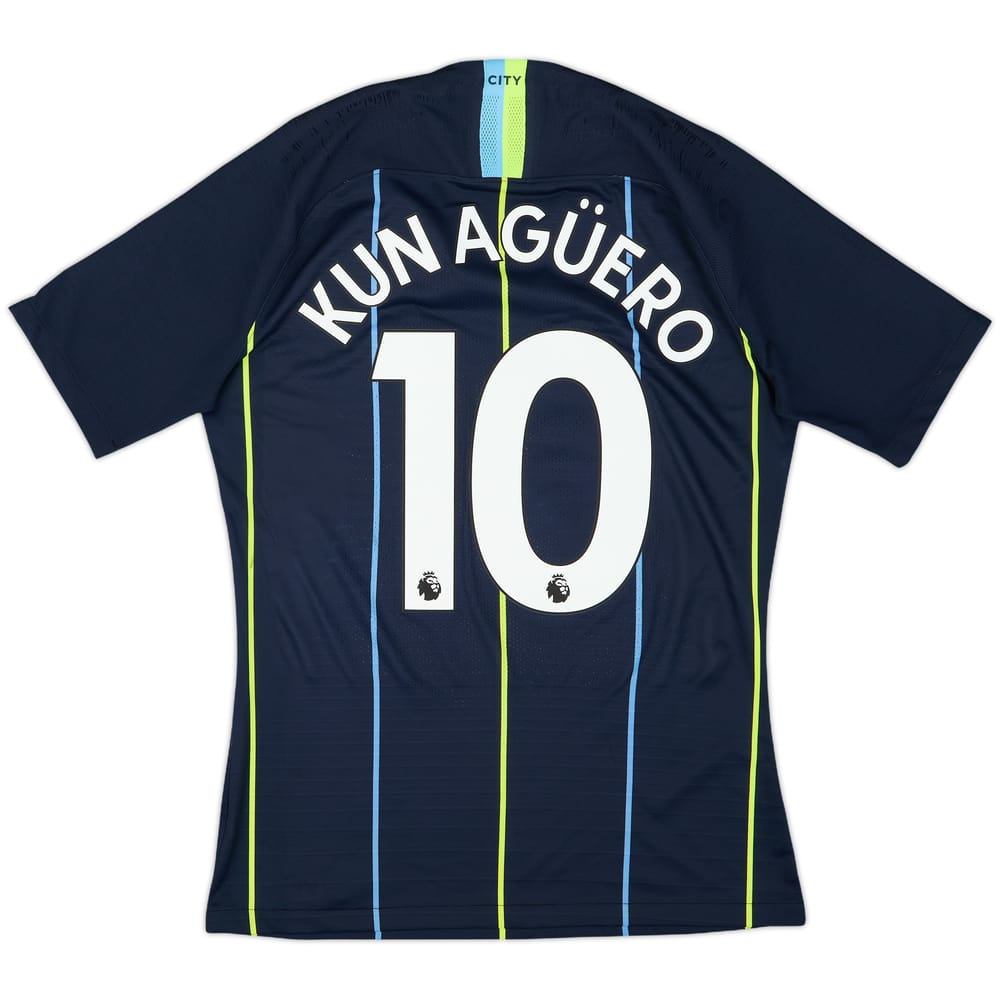 2018-19 Manchester City Authentic Away Shirt Kun Aguero #10 - 10/10 - (M)
