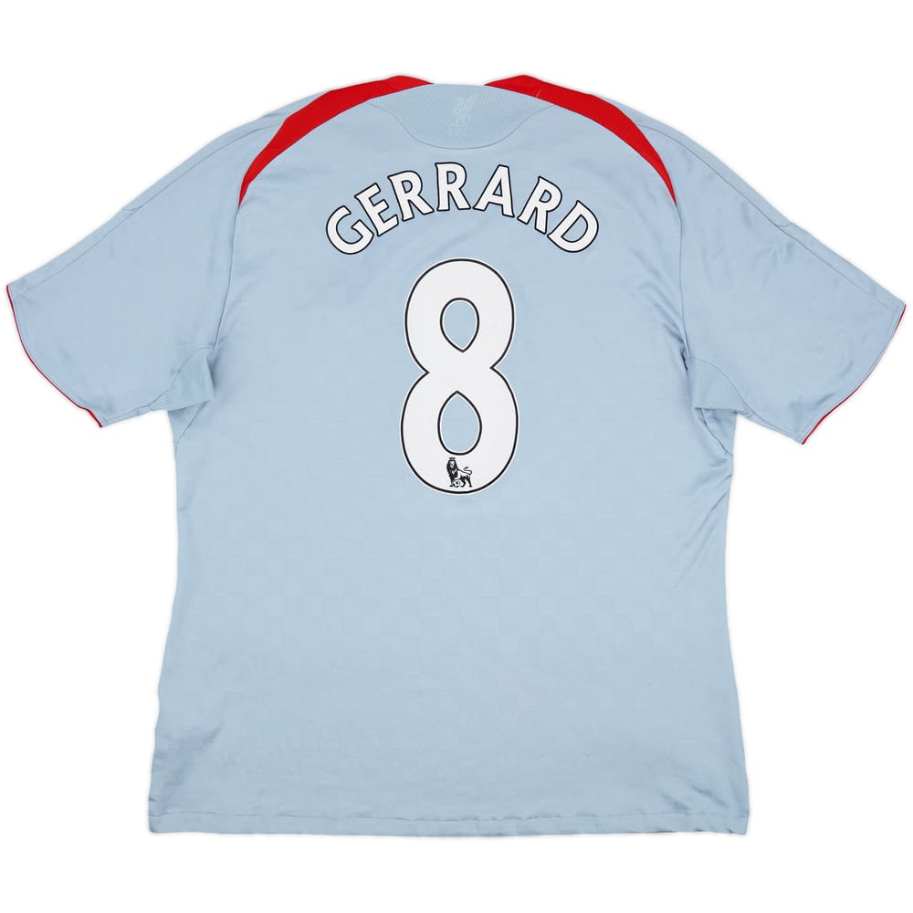 2008-09 Liverpool Away Shirt Gerrard #8 - 6/10 - (XXL)