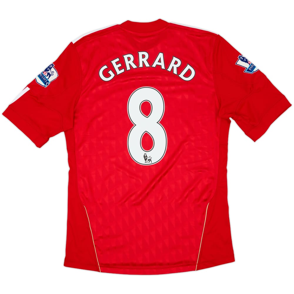 2010-12 Liverpool Home Shirt Gerrard #8 - 7/10 - (S)