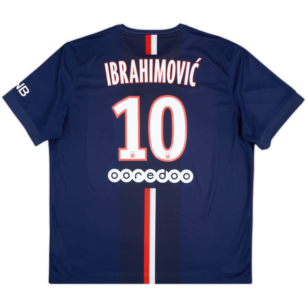 2014-15 Paris Saint-Germain Home Shirt Ibrahimovic #10 - 6/10 - (XXL)