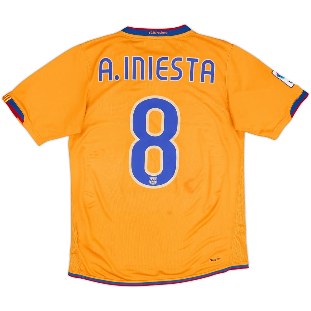 2007-08 Barcelona Third Shirt A.Iniesta #8 - 5/10 - (S)