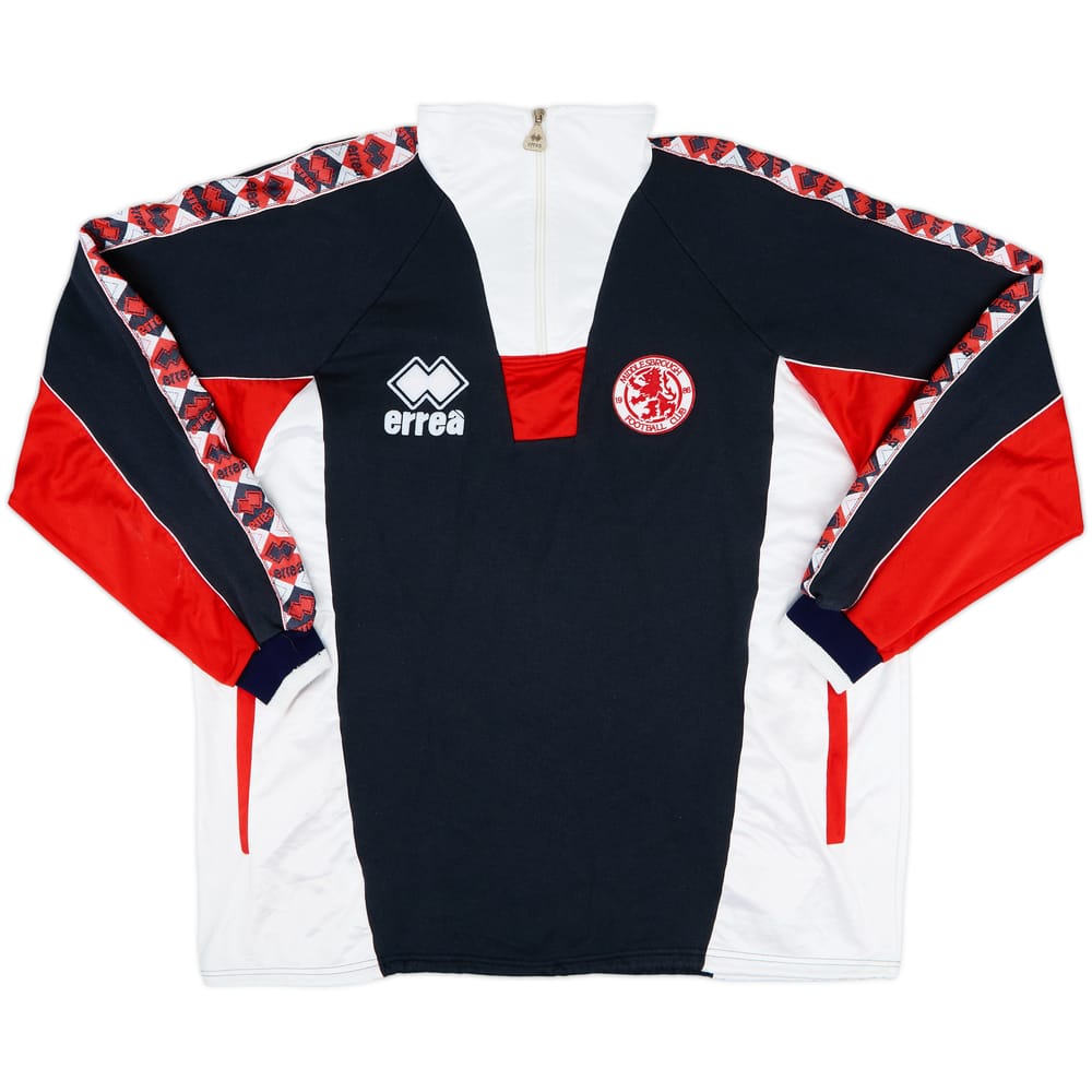 1995-97 Middlesbrough Errea 1/4 Zip Drill Top - 8/10 - (XXL)