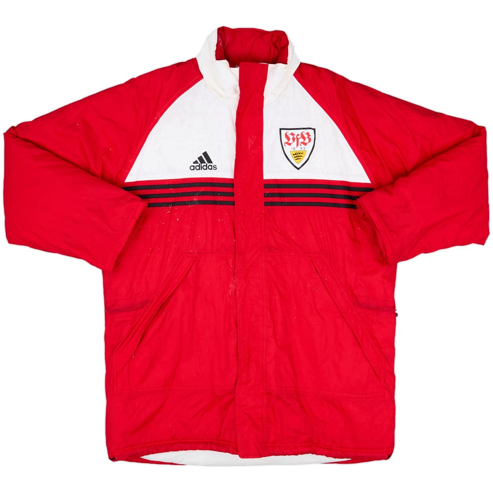 1998-00 Stuttgart adidas Padded Bench Coat - 6/10 - (L)