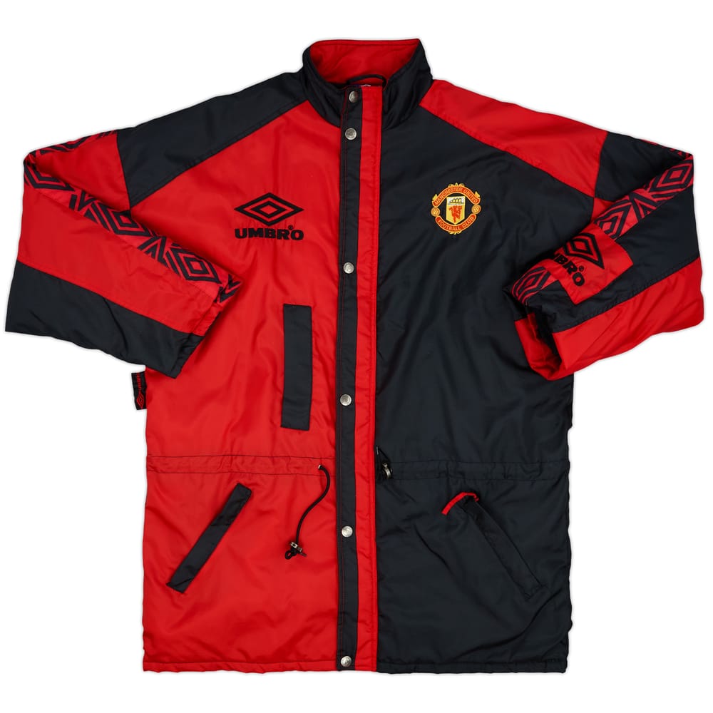 1992-94 Manchester United Umbro Padded Bench Coat - 10/10 - (XL)