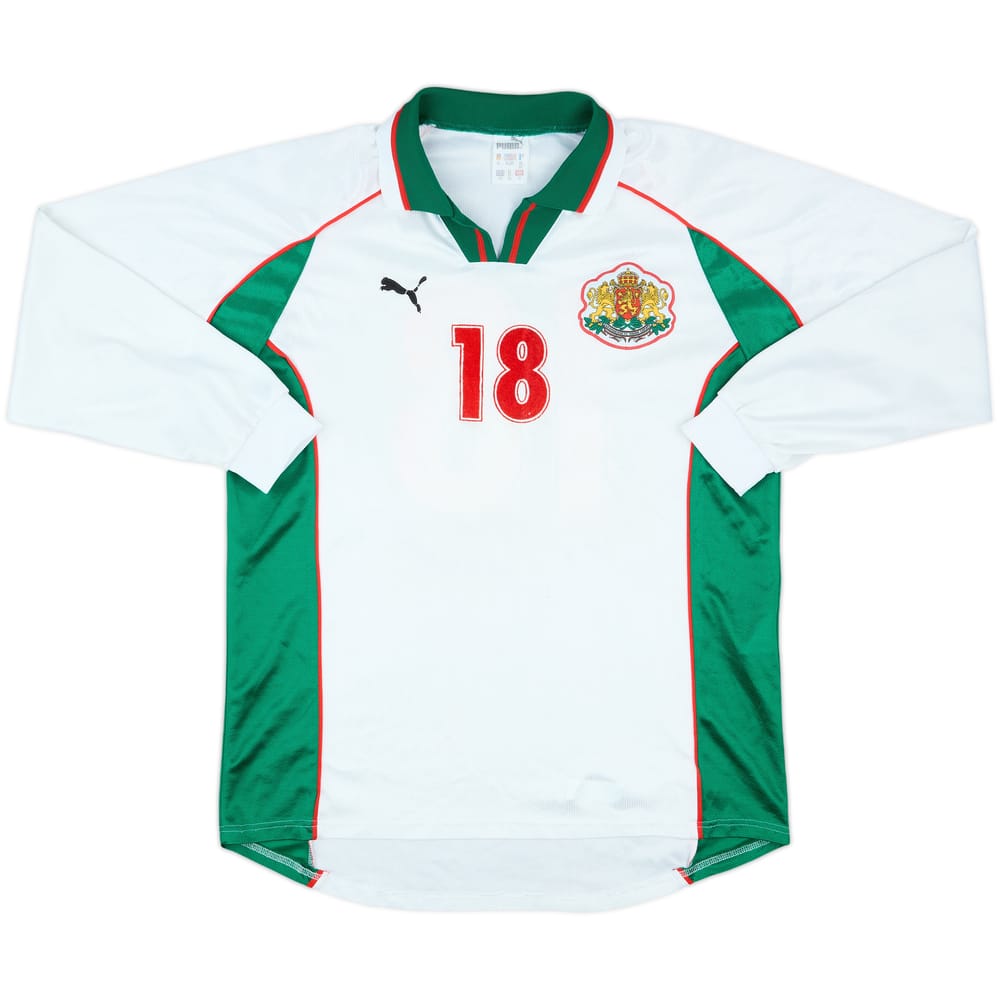 1998-00 Bulgaria Match Issue Home L/S Shirt #18