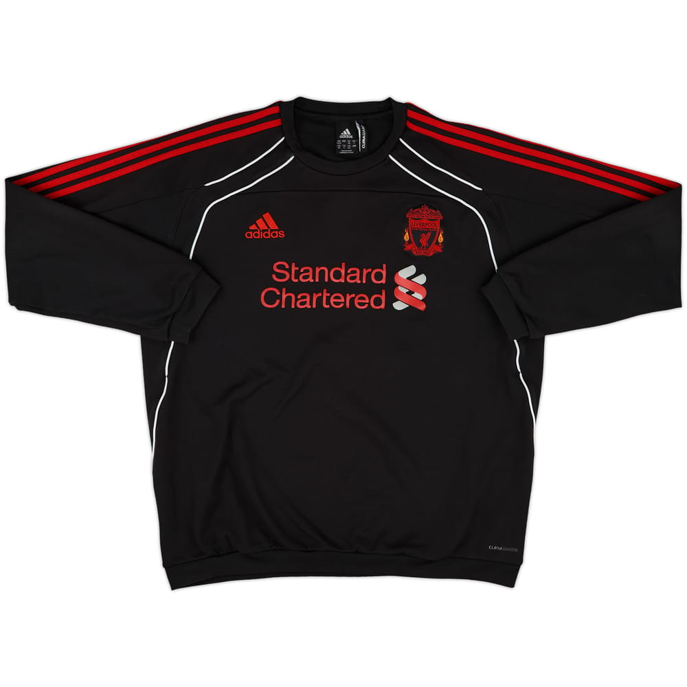 2010-11 Liverpool adidas Sweat Top - 8/10 - (XL)