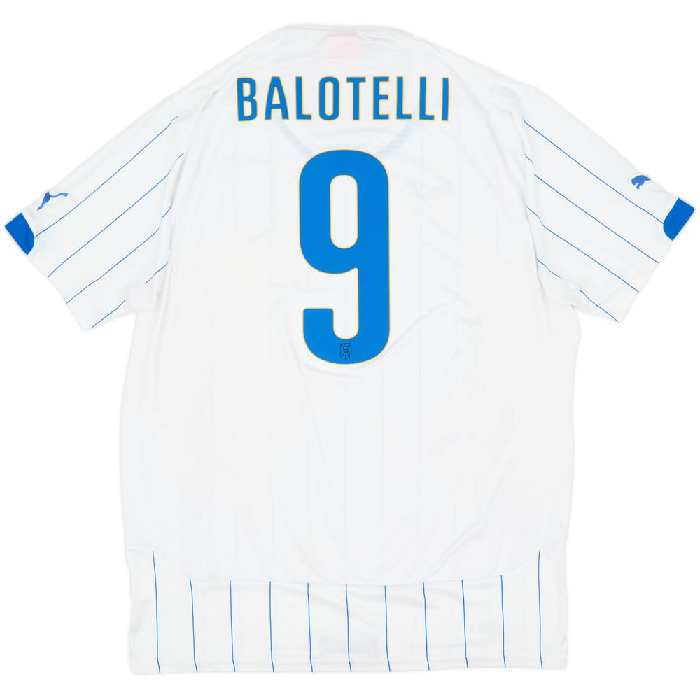 2014-15 Italy Away Shirt Balotelli #9 - 6/10 - (XL)