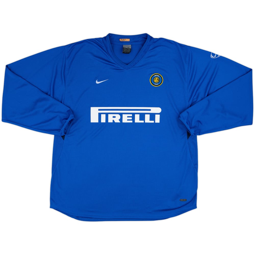 2004-05 Inter Milan Nike Training L/S Shirt - 9/10 - (XL)