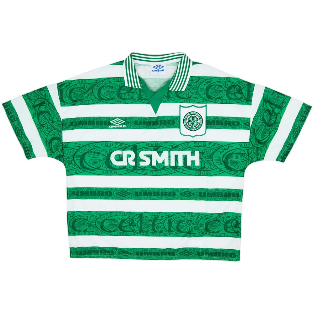 1995-97 Celtic Home Shirt - 8/10 - (XL)