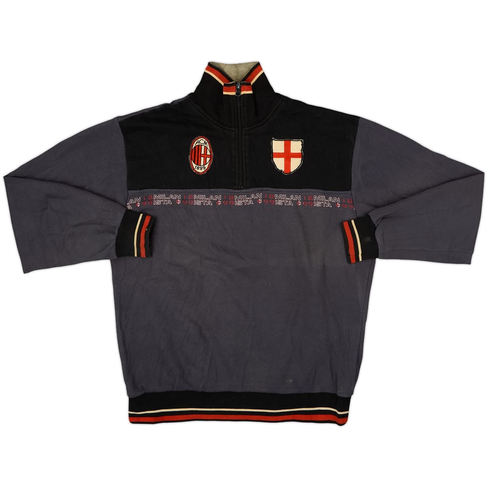 1990s AC Milan 1/4 Zip Sweat Top - 7/10 - (L)
