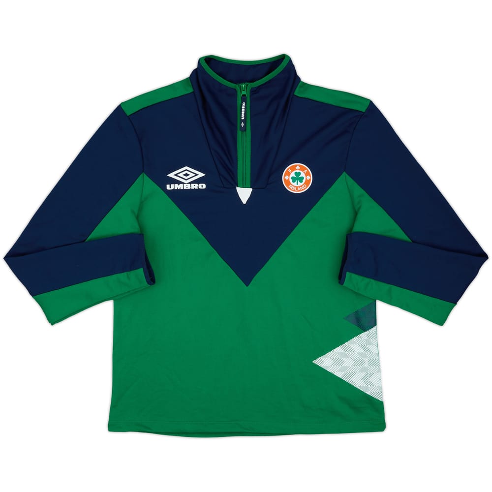 2021-22 Ireland Umbro 1/4 Zip Training Top - 7/10 - (XL)