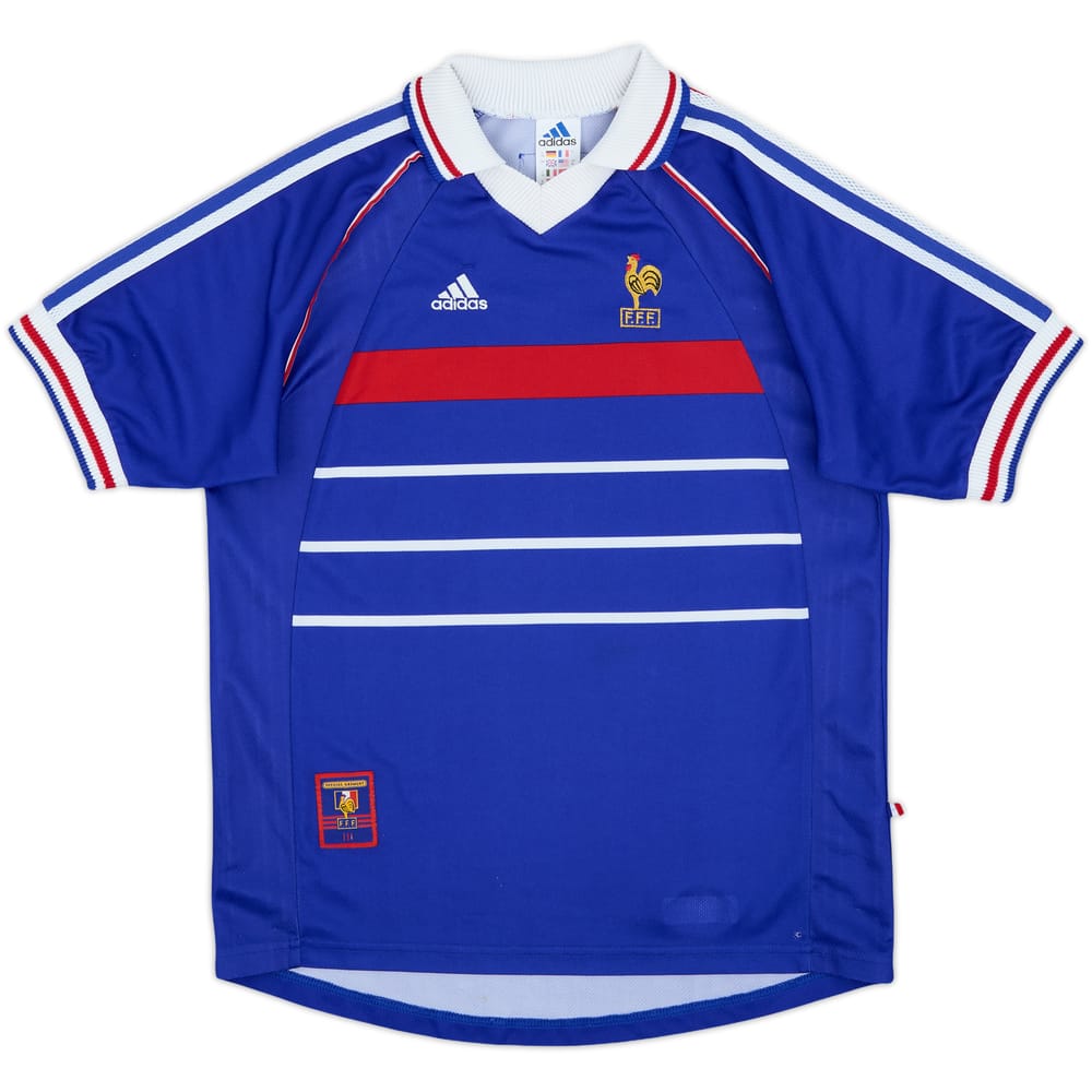1998-00 France Home Shirt - 7/10 - (XL.Boys)