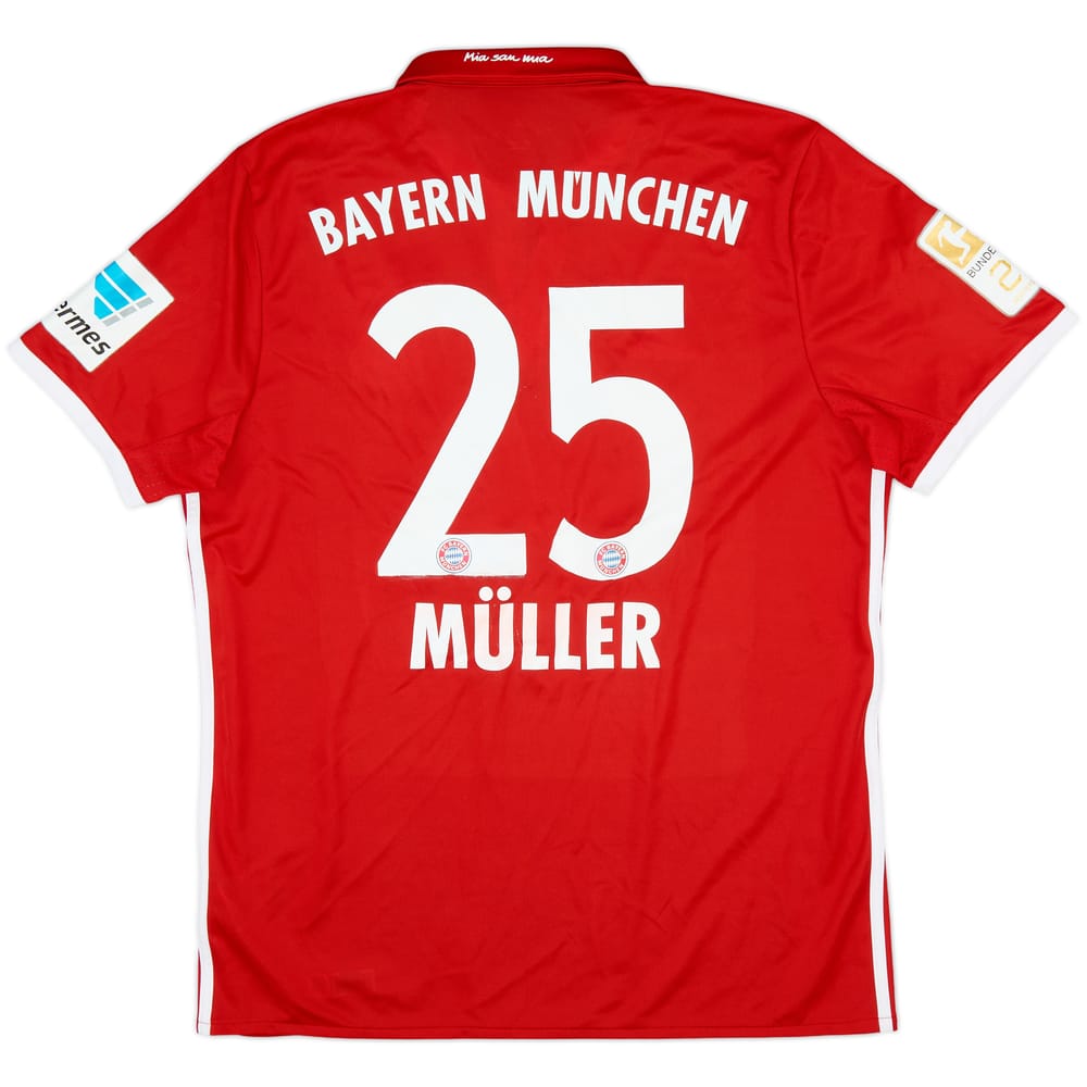 2016-17 Bayern Munich Home Shirt Muller #25 - 5/10 - (L)