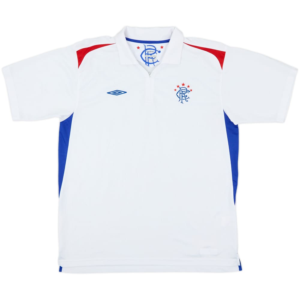 2007-08 Rangers Umbro 1/4 Zip Polo Shirt - 8/10 - (L)