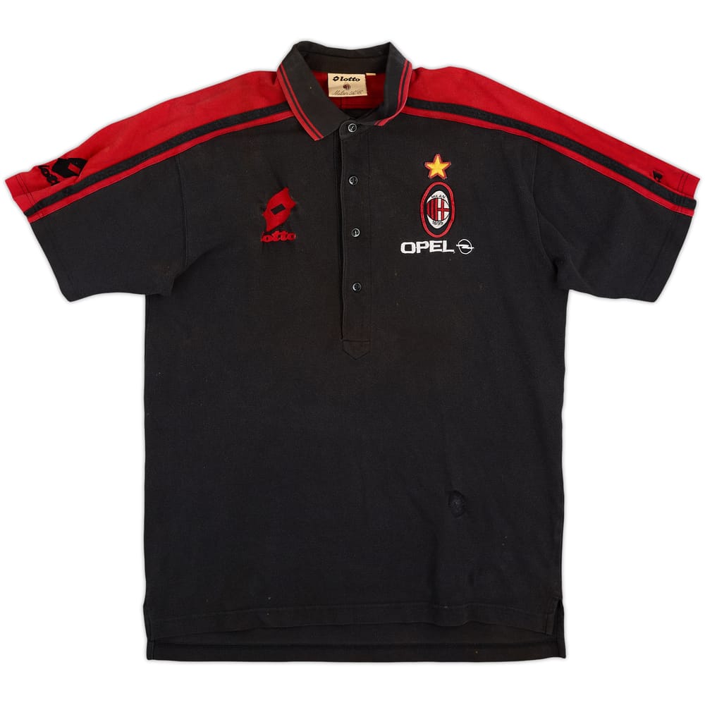 1995-96 AC Milan Lotto Polo Shirt - 6/10 - (XXL)