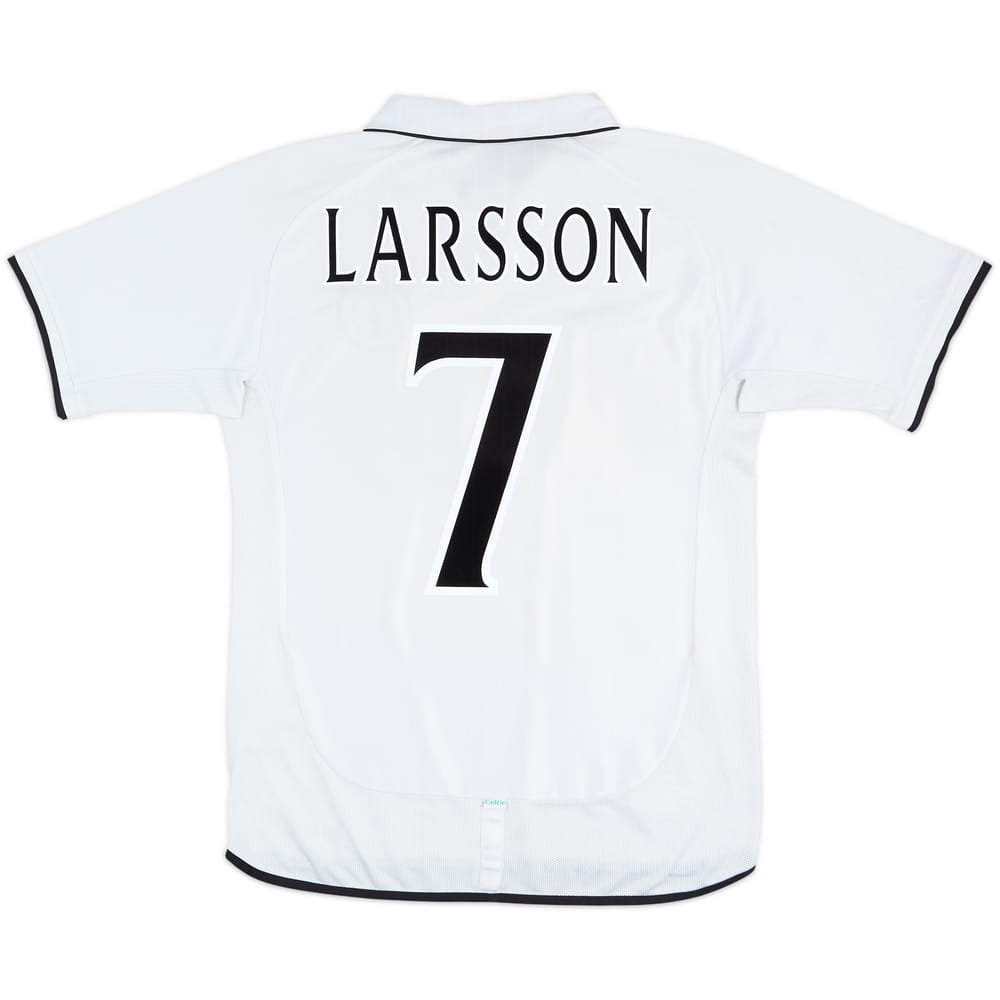 2001-02 Celtic Away Shirt Larsson #7 - 8/10 - (M)