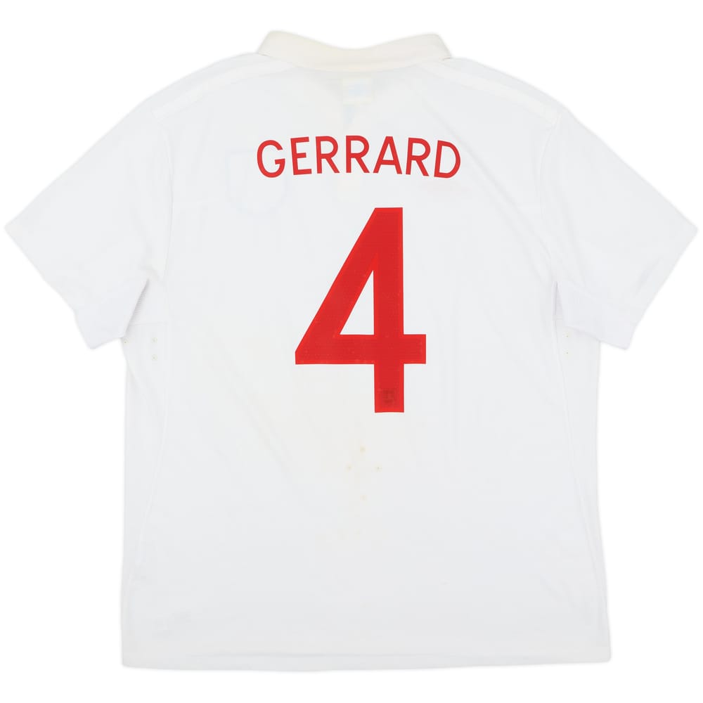 2009-10 England Home Shirt Gerrard #4 - 6/10 - (XXL)
