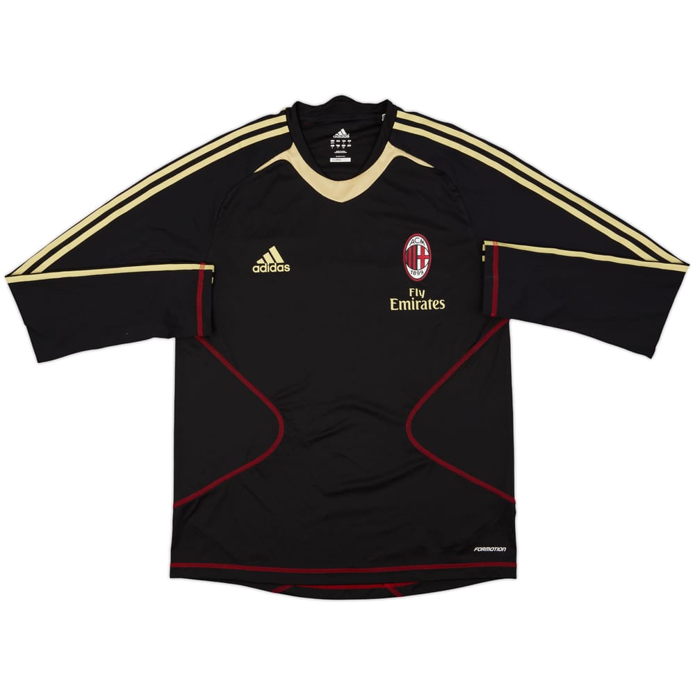 2010-11 AC Milan adidas Formotion Training L/S Shirt - 10/10 - (L)