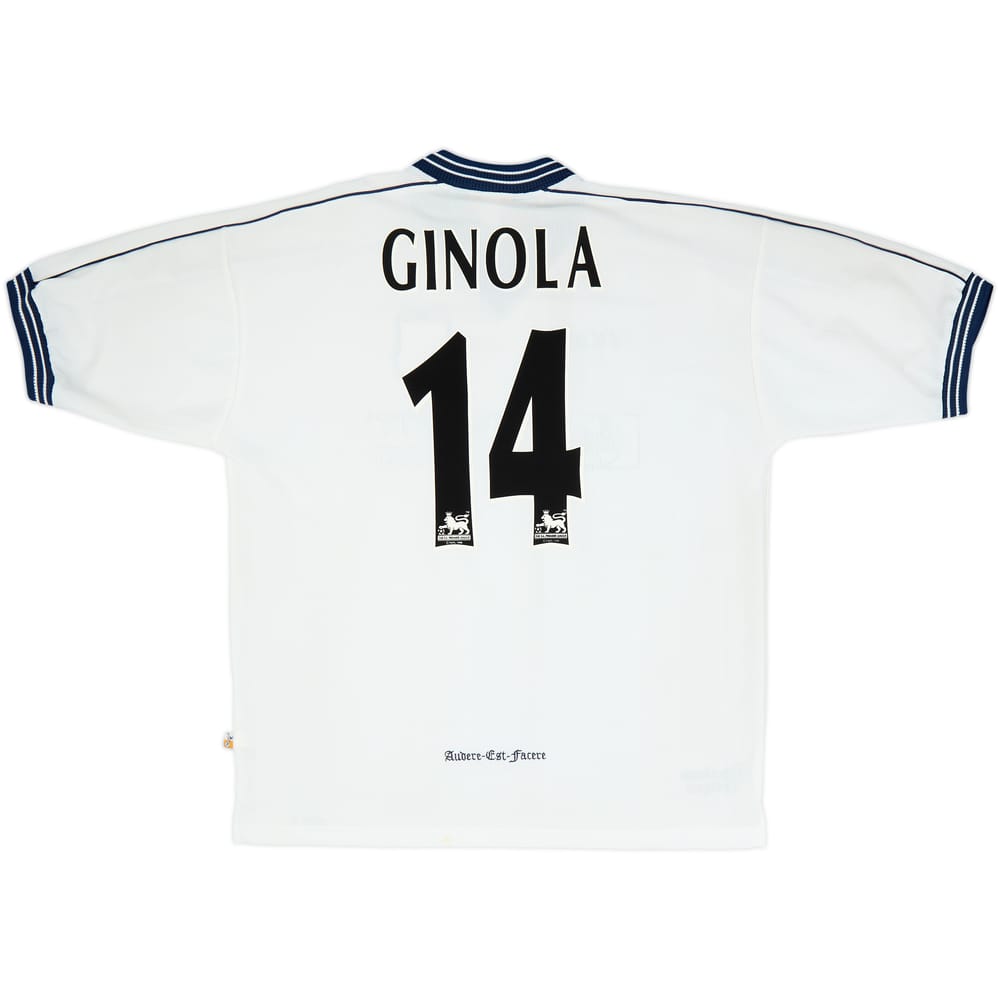 1997-99 Tottenham Home Shirt Ginola #14 - 8/10 - (XL)