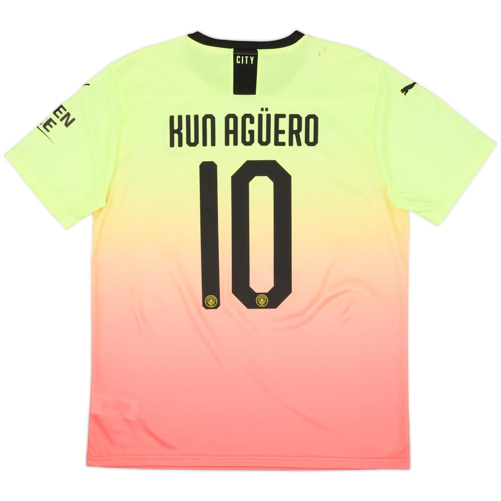 2019-20 Manchester City Third Shirt Kun Aguero #10 (L)