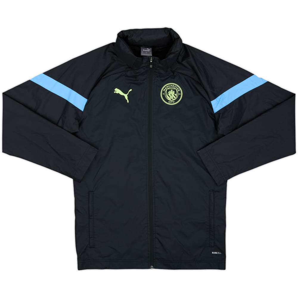 2022-23 Manchester City Puma Hooded Rain Jacket - 10/10 - (S)