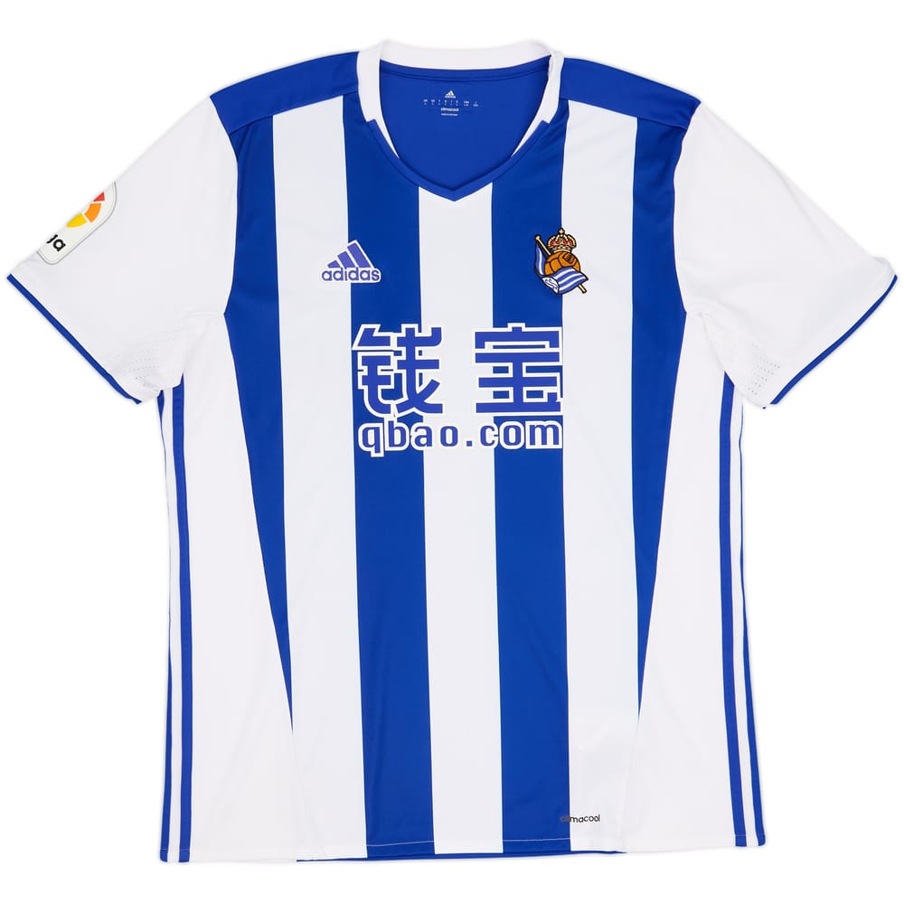 2016-17 Real Sociedad Home Shirt - 9/10 - (L)