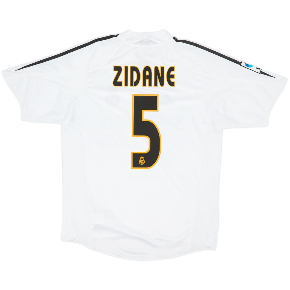 2004-05 Real Madrid Home Shirt Zidane #5 - 6/10 - (M)