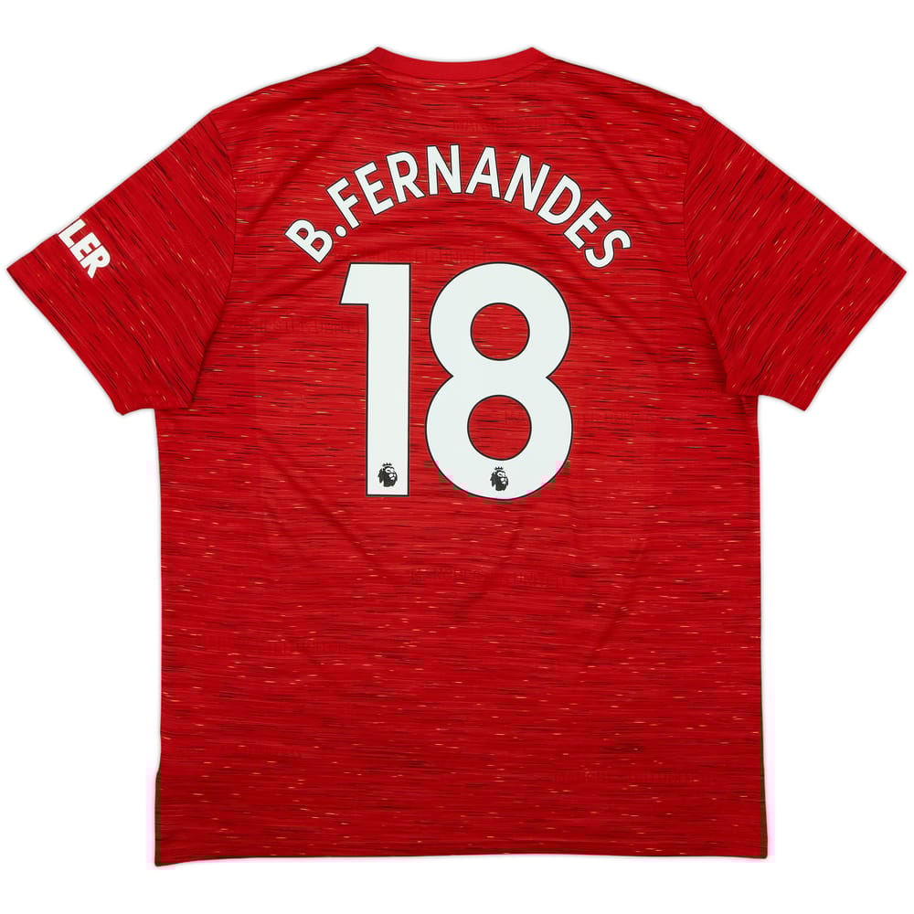 2020-21 Manchester United Home Shirt B.Fernandes #18 - 7/10 - (XL)