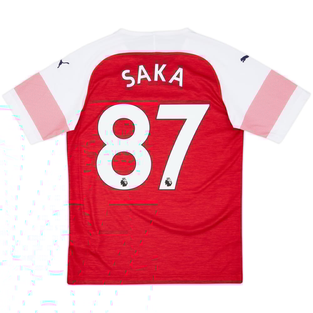 2018-19 Arsenal Home Shirt Saka #87 - 10/10 - (S)