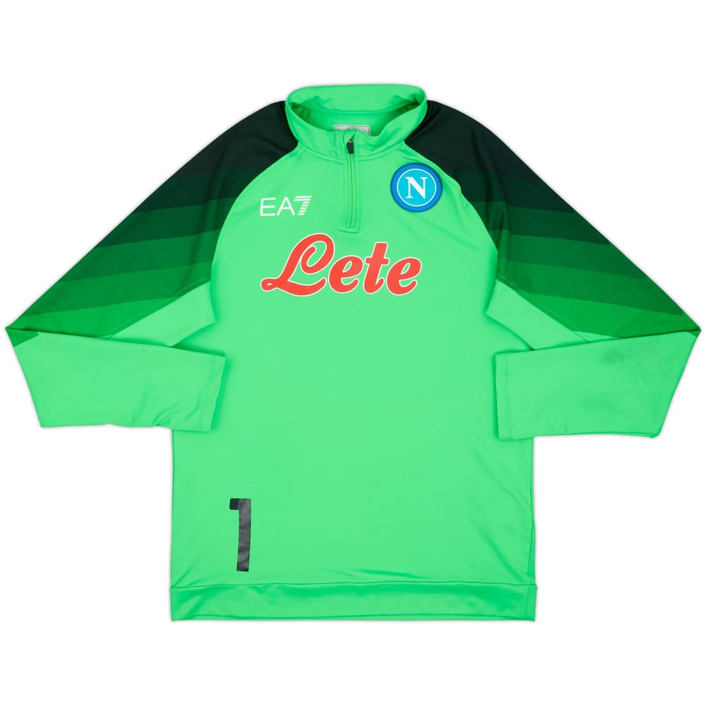 2023-24 Napoli EA7 1/4 Zip Training Top #1 - 8/10 - (XXL)