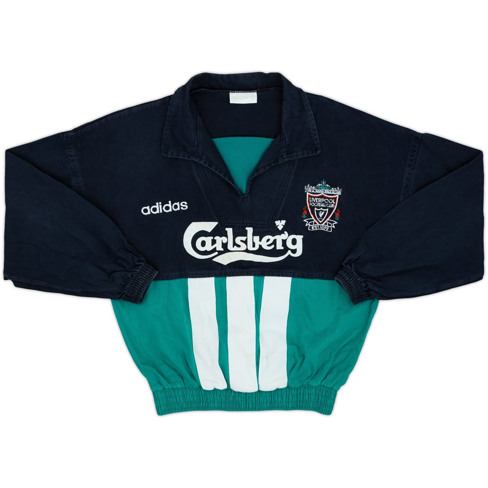 1993-95 Liverpool adidas Drill Top - 8/10 - (Y)