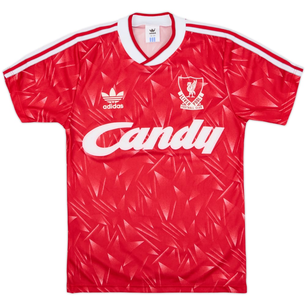1989-91 Liverpool Home Shirt - 9/10 - (L.Boys)