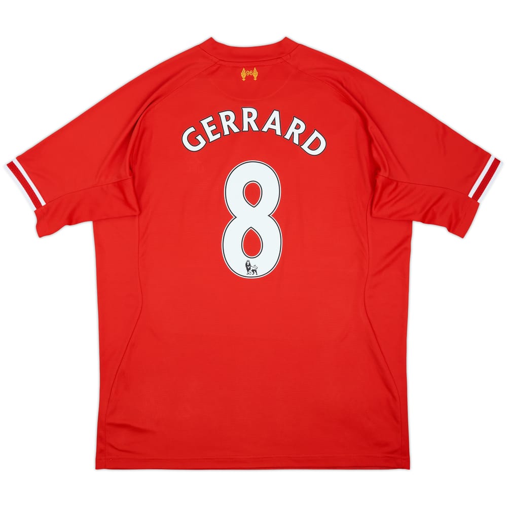 2013-14 Liverpool Home Shirt Gerrard #8 - 7/10 - (XXL)